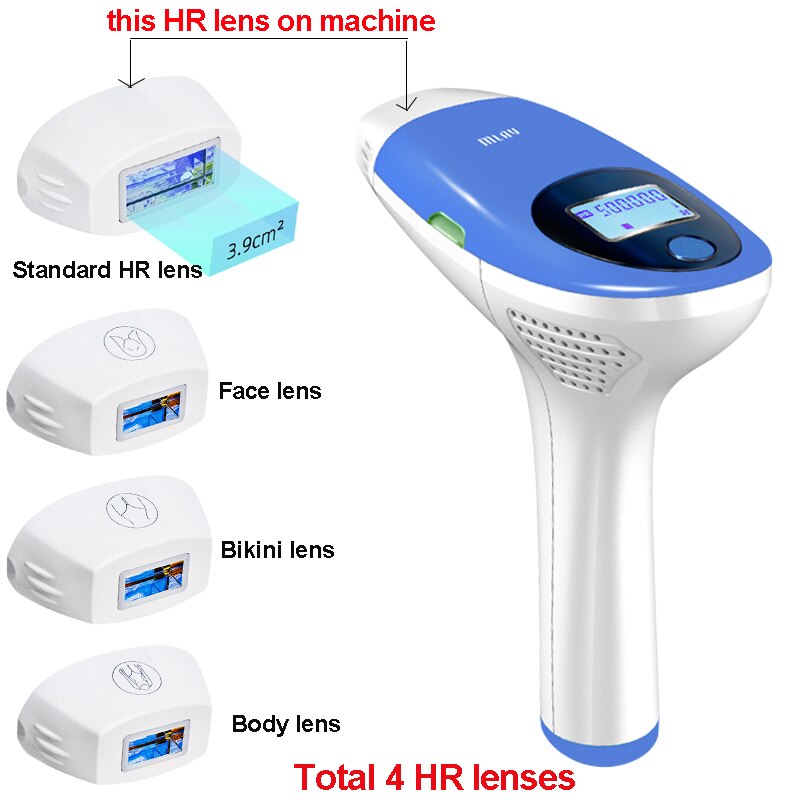 MlayT3 IPL Hair removal Epilator a Laser Permanent Hair Removal Machine Face Body 3IN1 Electric depilador a laser 500000 Flashes