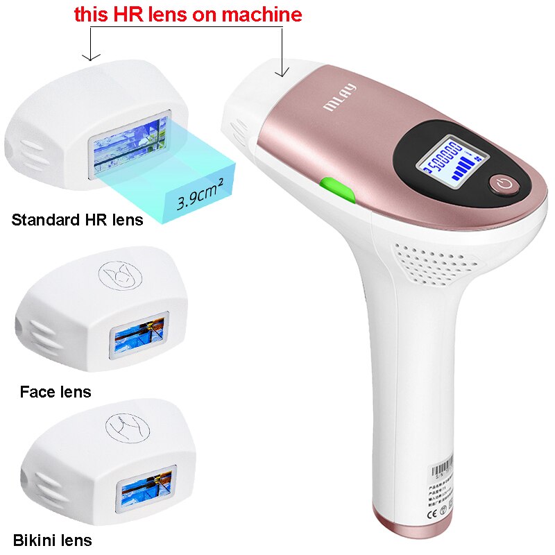 MlayT3 IPL Hair removal Epilator a Laser Permanent Hair Removal Machine Face Body 3IN1 Electric depilador a laser 500000 Flashes