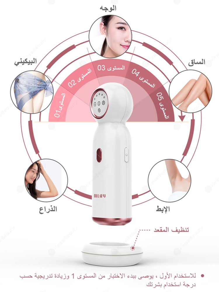 Mlay T10 Newest Ice Cooling System IPL Hair Removal Home Devices unlimitted shots