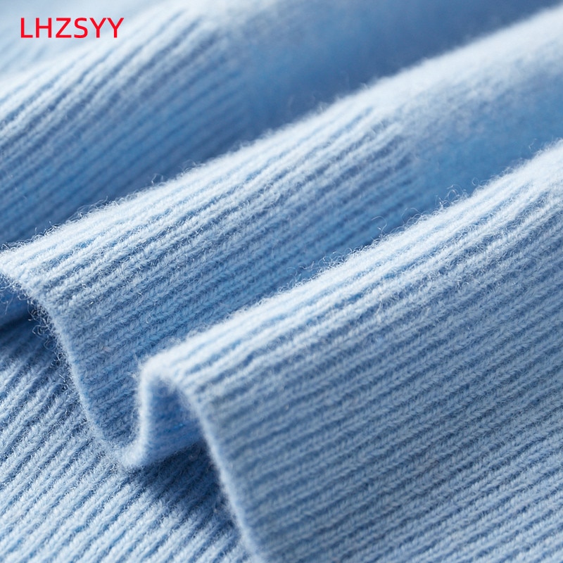 LHZSYY Autumn Winter Men' Cashmere Sweater First-Line Ready-To-Wear Pullover Half Turtleneck Casual Sweater Pure Wool Knit Shirt