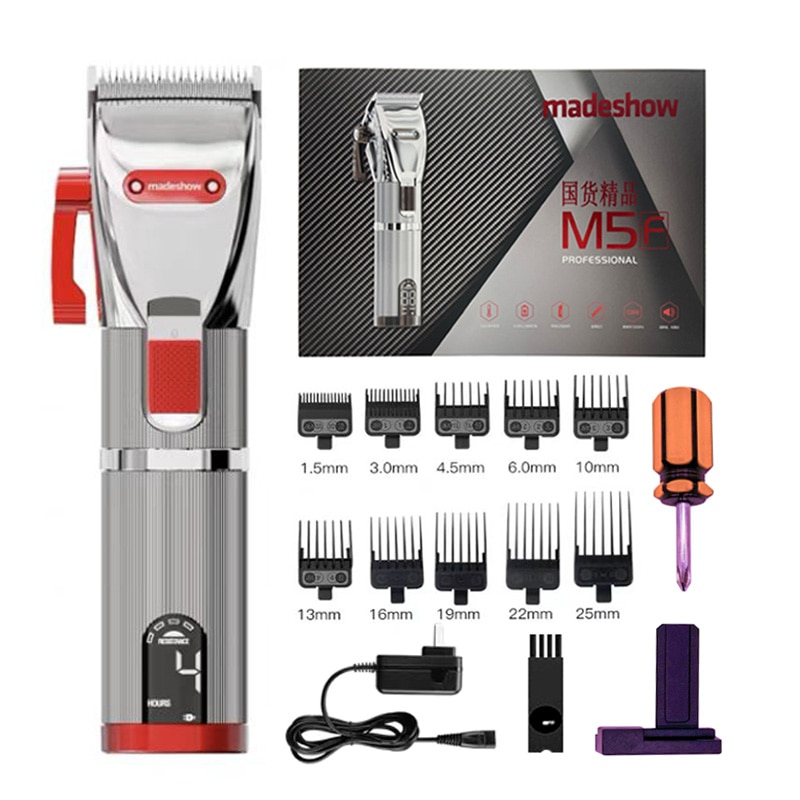 Madeshow M5 M6  Hair clipper Professional Hair Trimmer For Men,Cordless Haircutting Machine Trimmer Top Quality Barber Instru