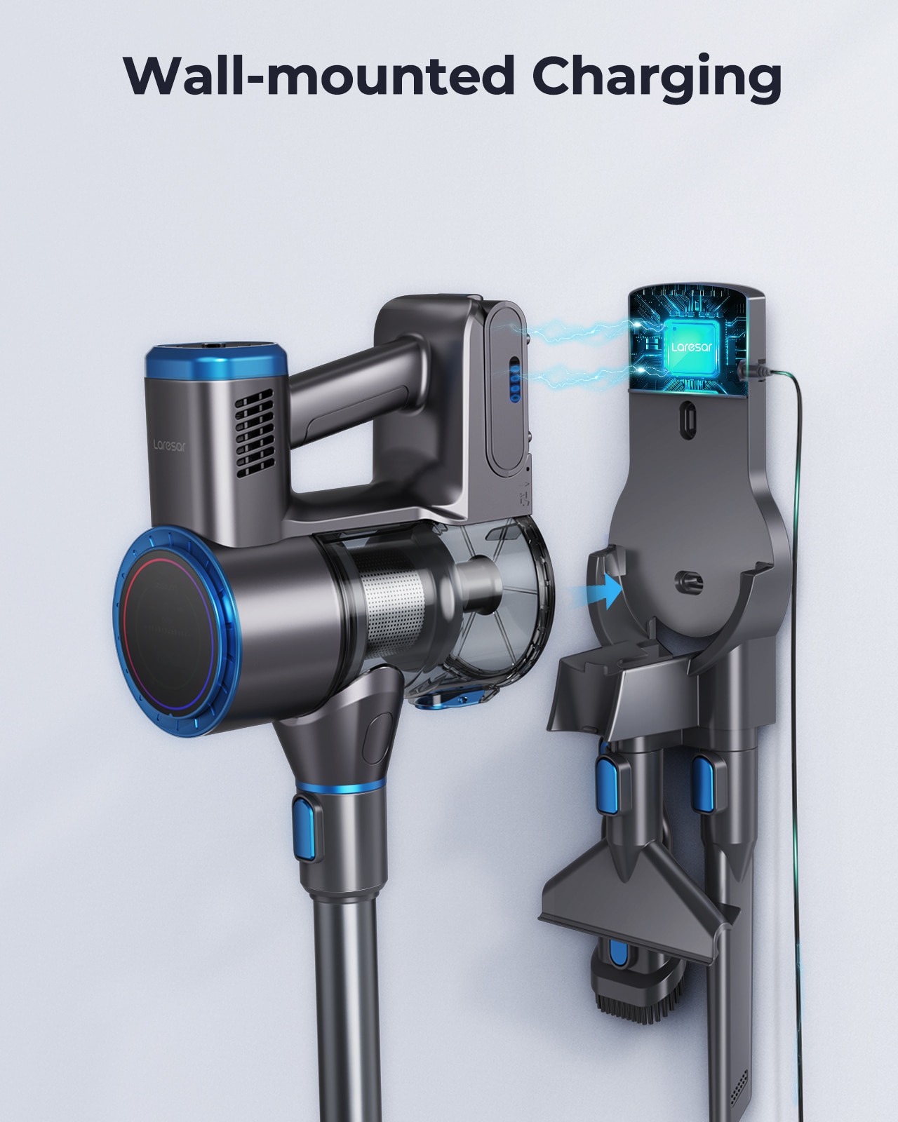 400W 33KPA Suction Power Handheld Wireless Cordless  Vacuum Cleaner for Smart Double Display Home appliance 1L Dust Cup Elite 4