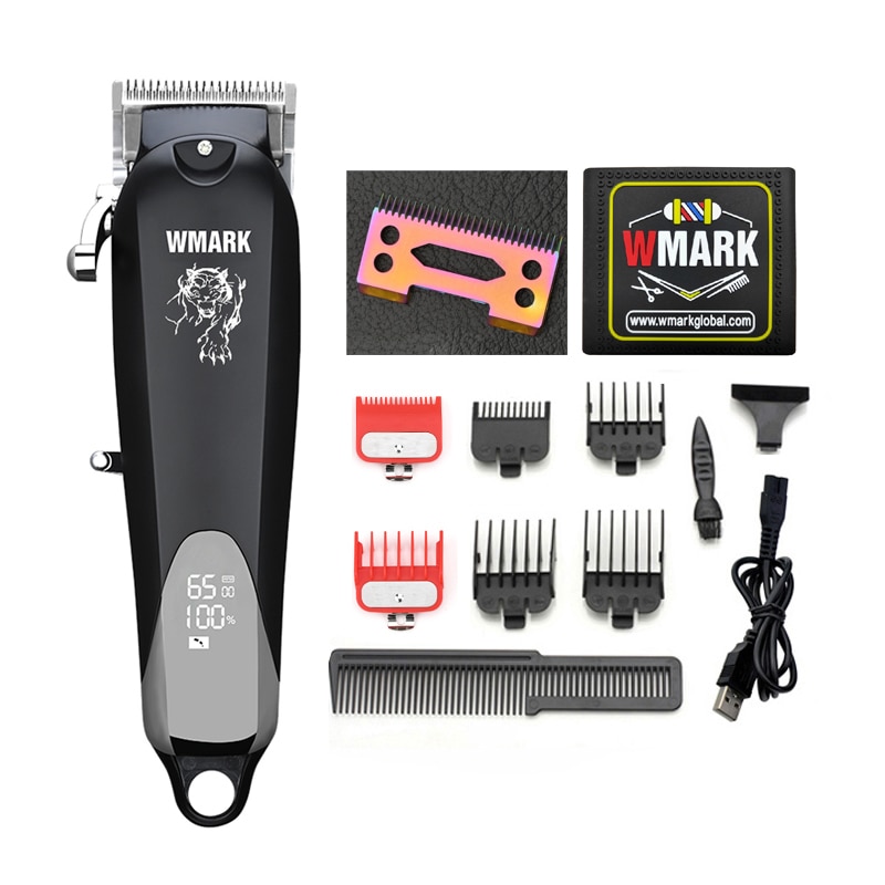 WMARK NG-103Plus NG-103B Professional Cordless Hair Clippers Hair Cutter Hair Cutting Machine Hair Trimmer 6500 rpm