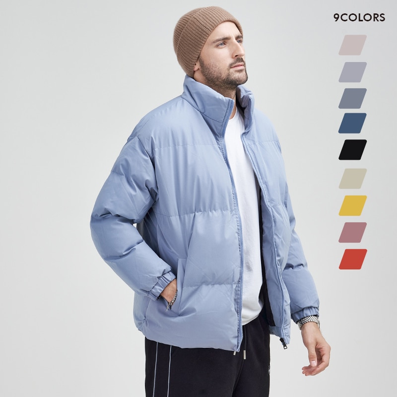 2022 Winter New Men Padded Cotton Jacket Coat Plus Size 8XL Outerwear Warm Quilted Parka All-match Loose Basic Puffer Jacket Men