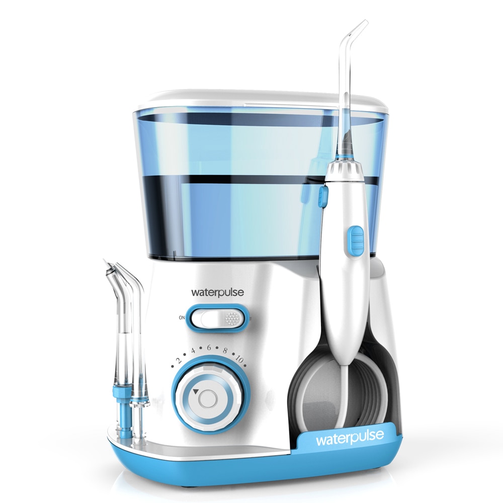 Waterpulse Electric Oral Irrigator Dental Cleaning Teeth Whitener Water Jet Flosser 800ML Tank Dentistry Tooth Brush Cleaner