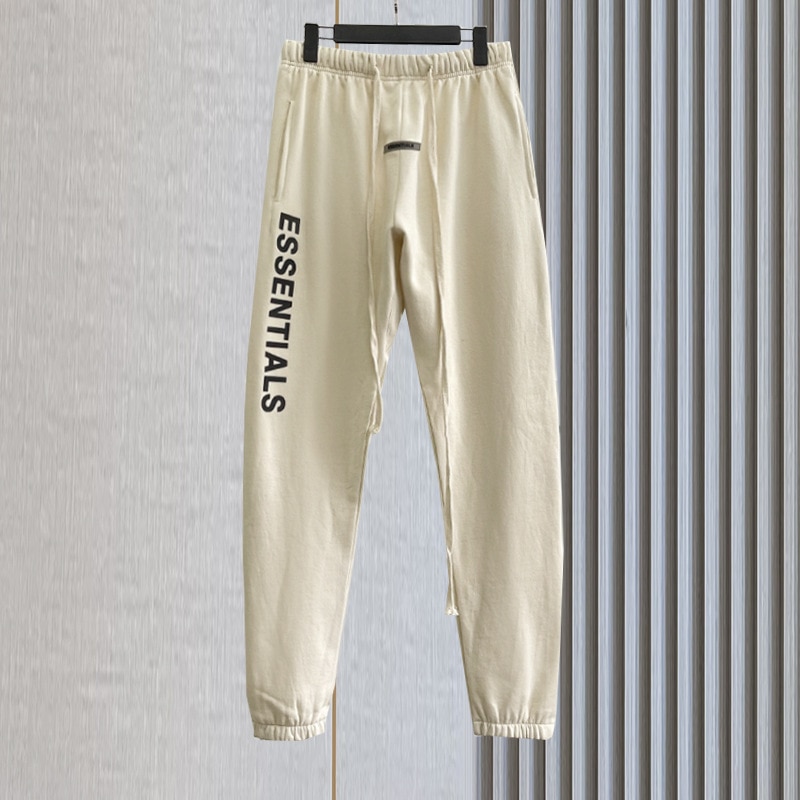 Oversized Fashion Essentials Sports Pants Rubber Letter High Street Sweatpants Pants Hip Hop Loose Unisex 100% Cotton Jogging