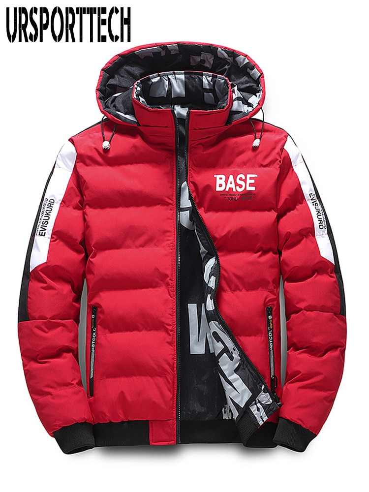 Reversible Winter Jacket Men Outdoor Hooded Men Winter Male Jacket Parka Coat Oversize 2 Side Wear Men Down Jackets Overcoat