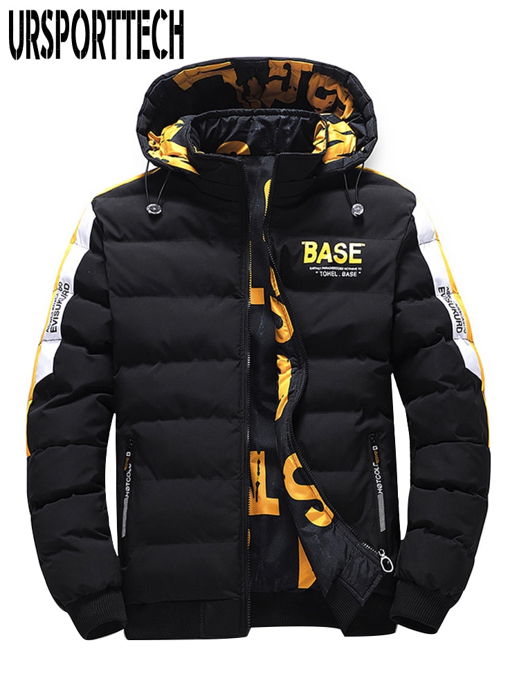 Reversible Winter Jacket Men Outdoor Hooded Men Winter Male Jacket Parka Coat Oversize 2 Side Wear Men Down Jackets Overcoat