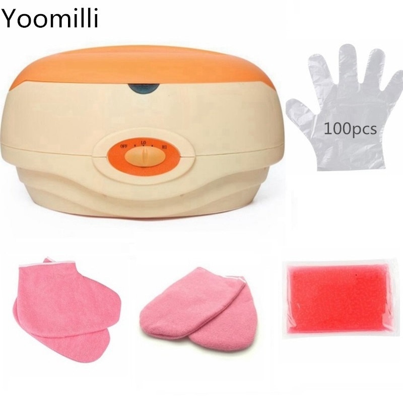 Paraffin Wax Heater for Hand Foot Therapy Bath Wax Pot Warmer Beauty Salon Spa Skin Care Wax Machine with Gloves Bootie Mitts