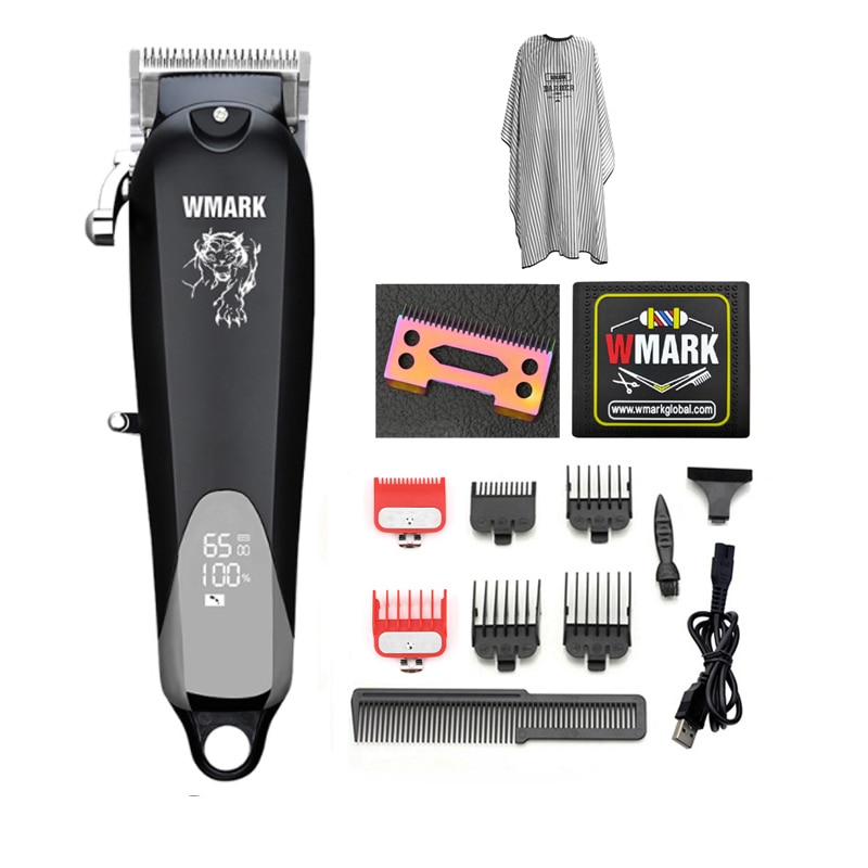 WMARK NG-103Plus NG-103B Professional Cordless Hair Clippers Hair Cutter Hair Cutting Machine Hair Trimmer 6500 rpm