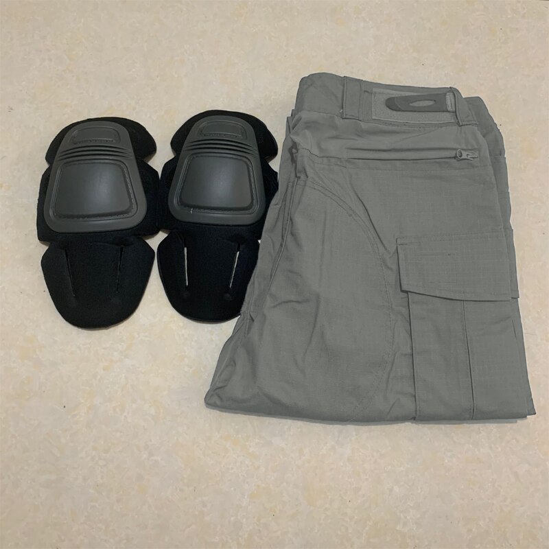 Men Military Tactical Trousers CP Camouflage Multicam Cargo Pant Casual Work Clothing Combat Airsoft  Army Green Knee Pads Pants