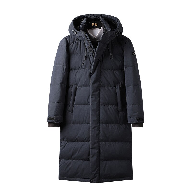 Men Down Jacket Long Parka Coat 90% White Duck Down Coat Men Winter Outwear White Jacket Hooded Overcoat Mens Fashion 2023