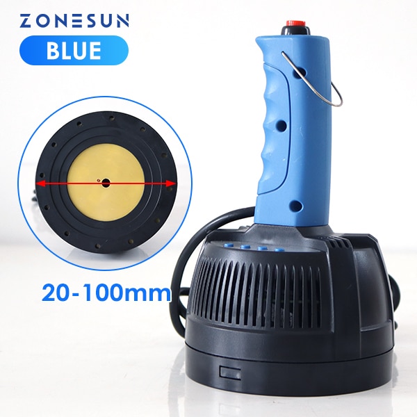 ZONESUN Handheld Induction Sealer Portable Electromagnetic Bottle Sealing Machine Aluminum Foil Lid Plastic Vial ZS-DL800