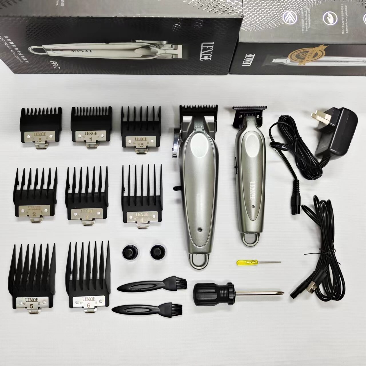 Professional FF1C Oil Head Gradient Hair Clipper Bomber Design Fashion Cuttingedge Grip Comfortable Metal Body 8 Caliper Trimmer