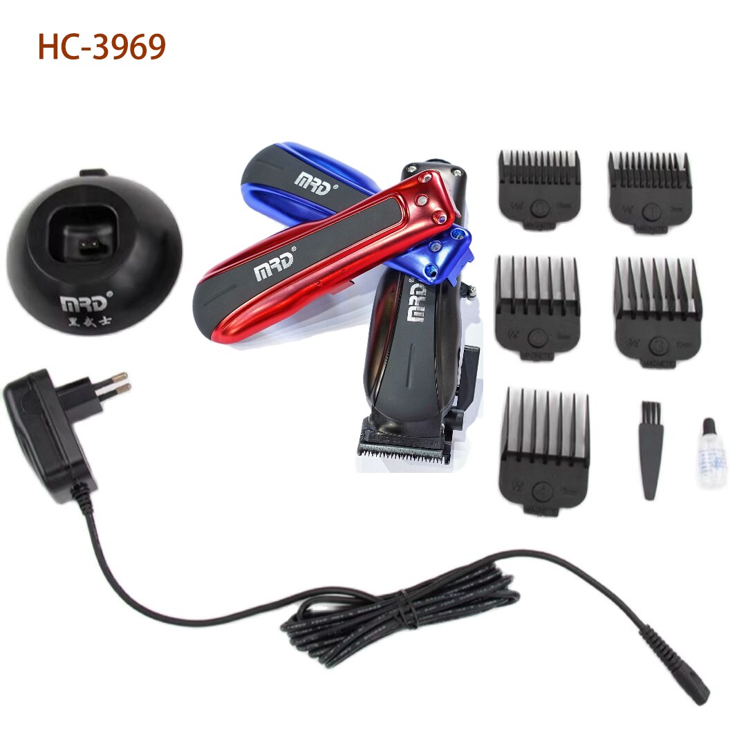 Barber POP Professional Hair Trimmer Black Gold Three-piece Hair Salon Oil Head Gradual Hair Clipper Razor Trimming Hair Cutting