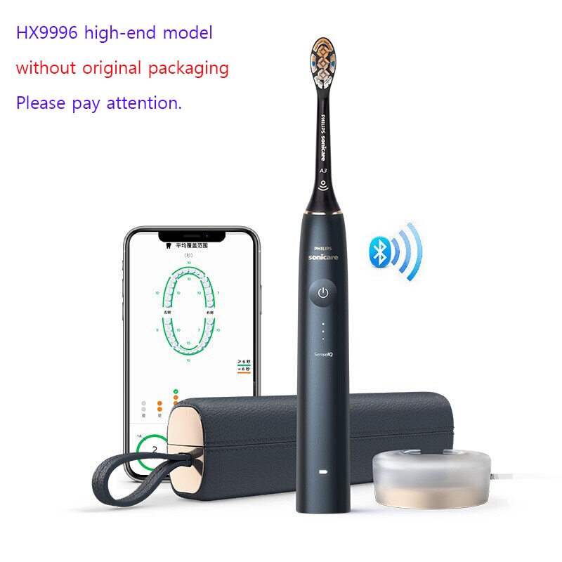 New Listing Sonicare Electric Toothbrush HX9900 HX999B for philips Bluetooth Touch Screen Waterproof Portable Charging