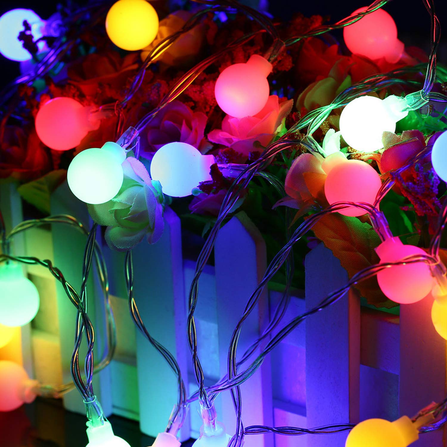 100 LED Globe Ball String Lights