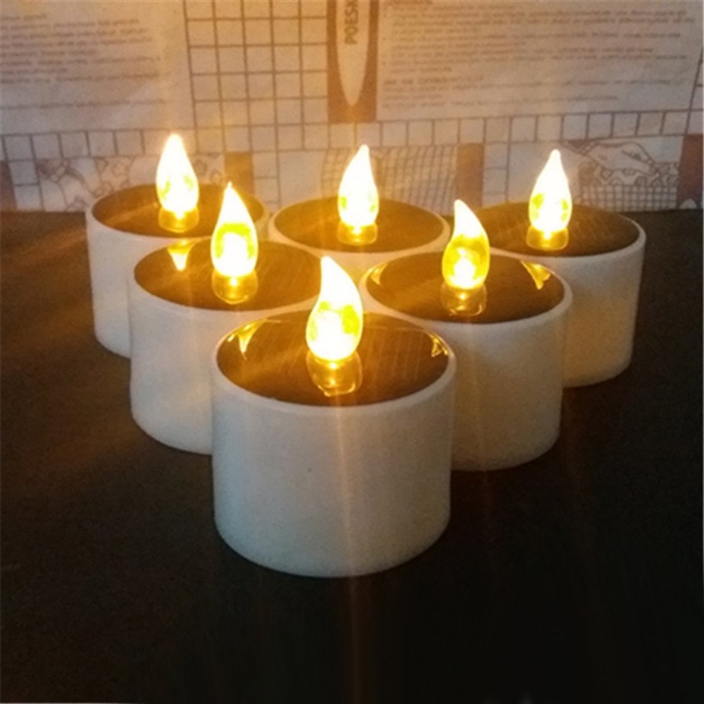 Solar Candles Outdoor Flameless Flickering light