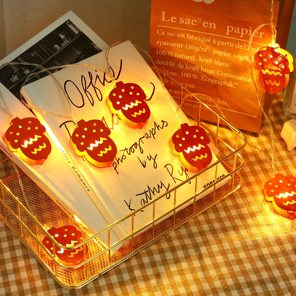 Metal Pine Cone String Lights