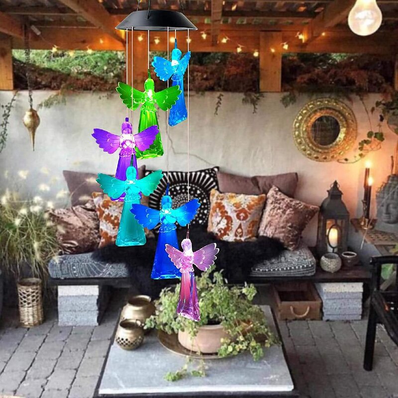 Solar Angel Wind Chime