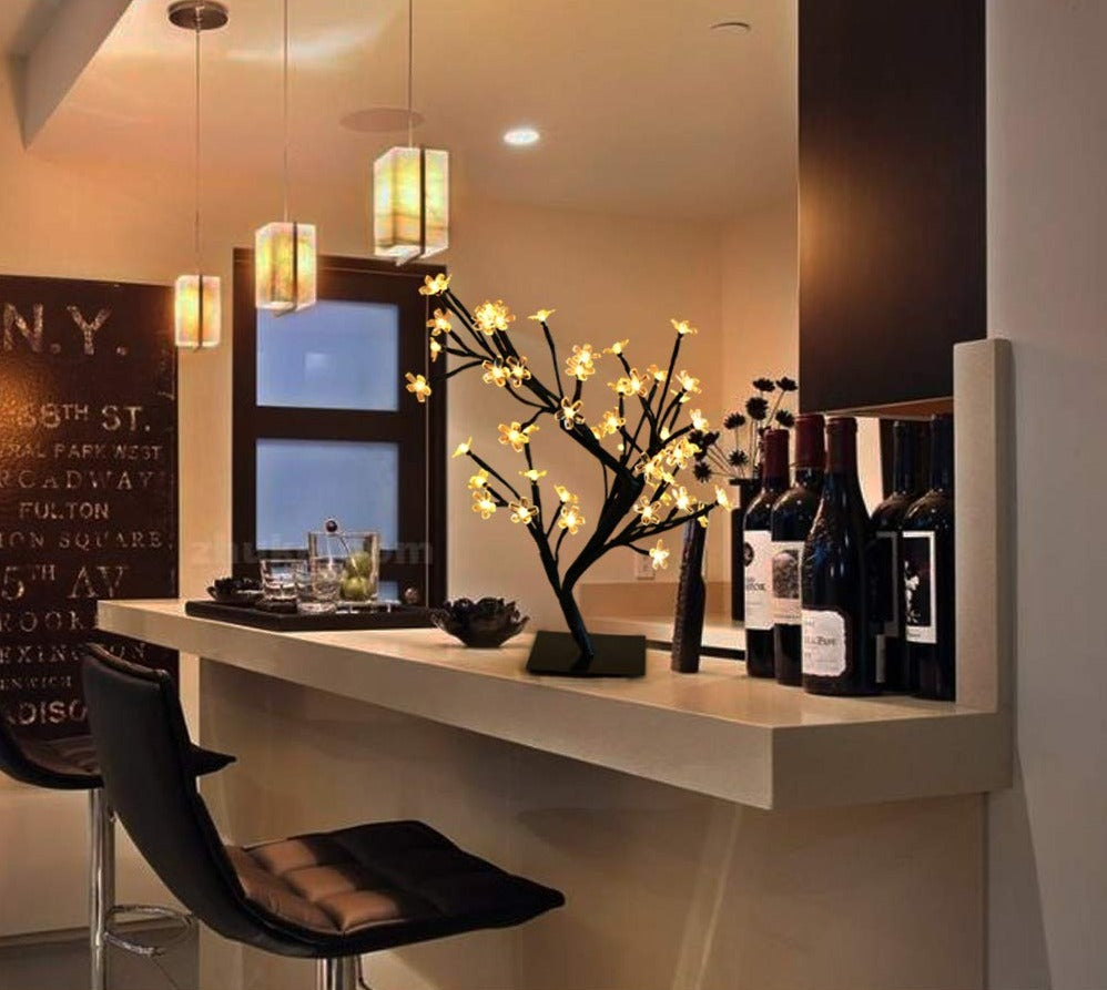 LED Tabletop Cherry Blossom Tree Light