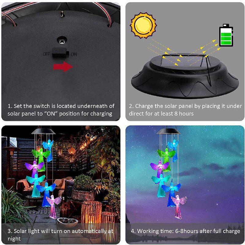 Solar Angel Wind Chime