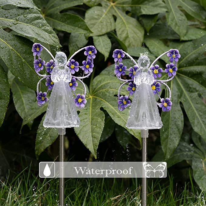 Solar Angel Garden Stake Lights - 2 Pack