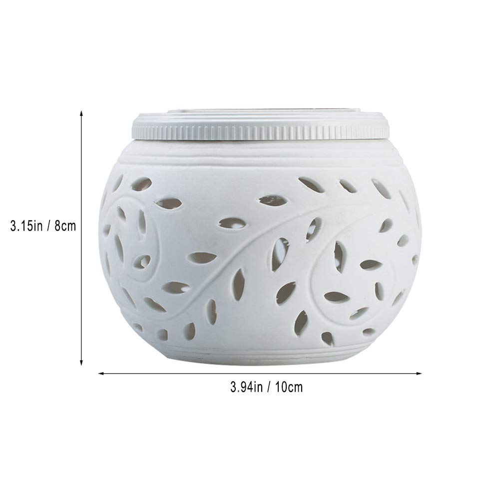 Solar-Powered LED Ceramic Night Lights