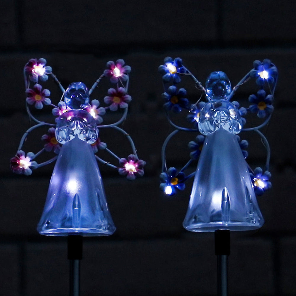 Solar Angel Garden Stake Lights - 2 Pack