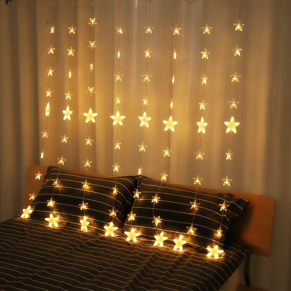 144 Led Christmas Star Decor String Lights