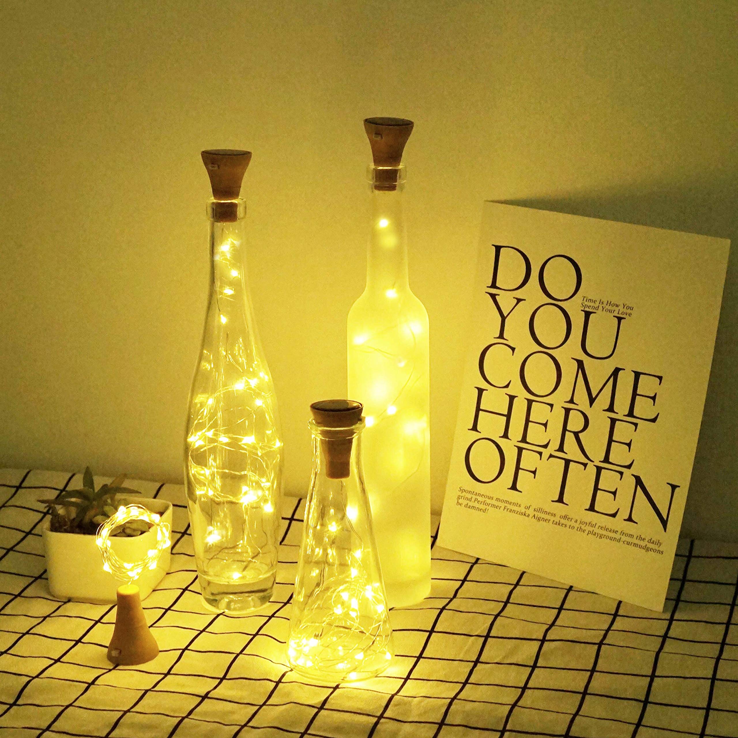 Solar Decem Wine Bottle Lights - 6 Pcs