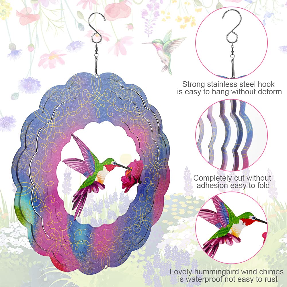3D Garden Decorative Hummingbird Spinner