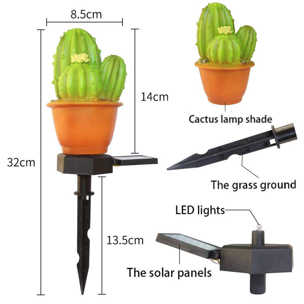 Solar-Powered Prickly Pear Light