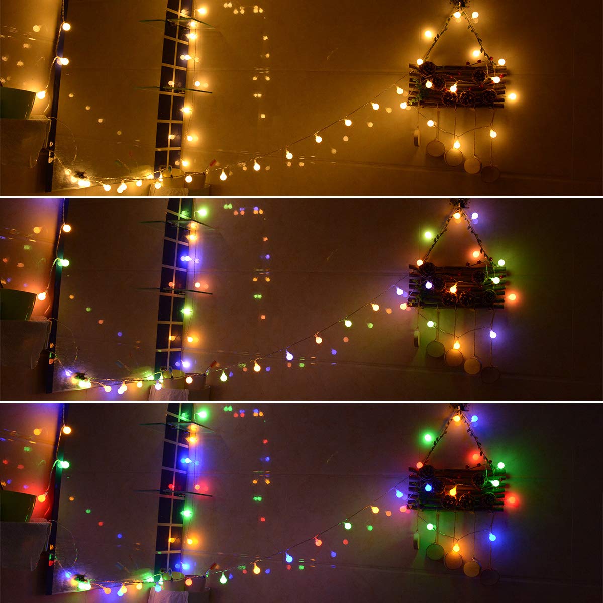 100 LED Globe Ball String Lights