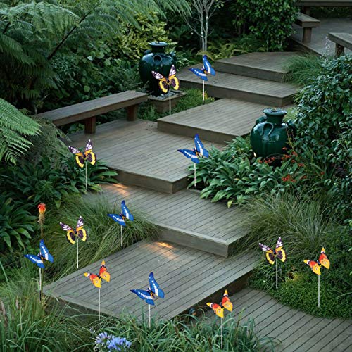 3 Pack Solar Butterfly Stake Light