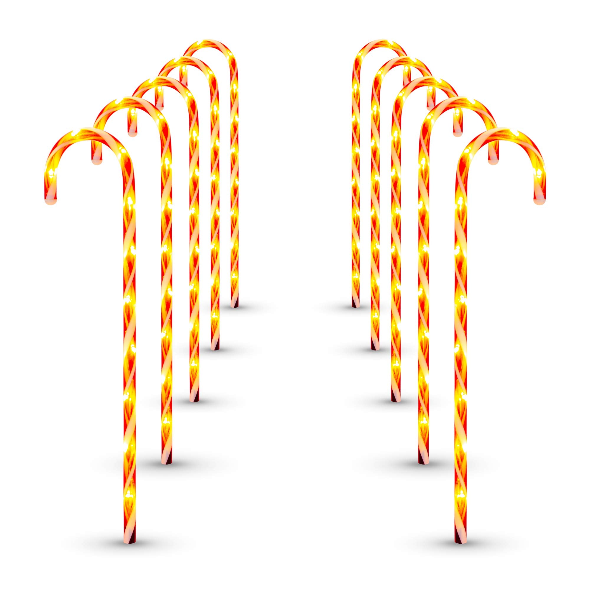 Christmas Candy Cane Pathway Lights