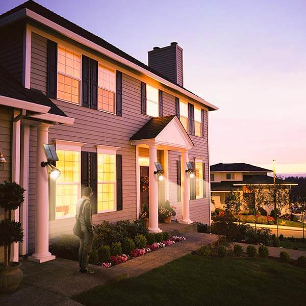 Solar-Powered Landscape Sensor Lights