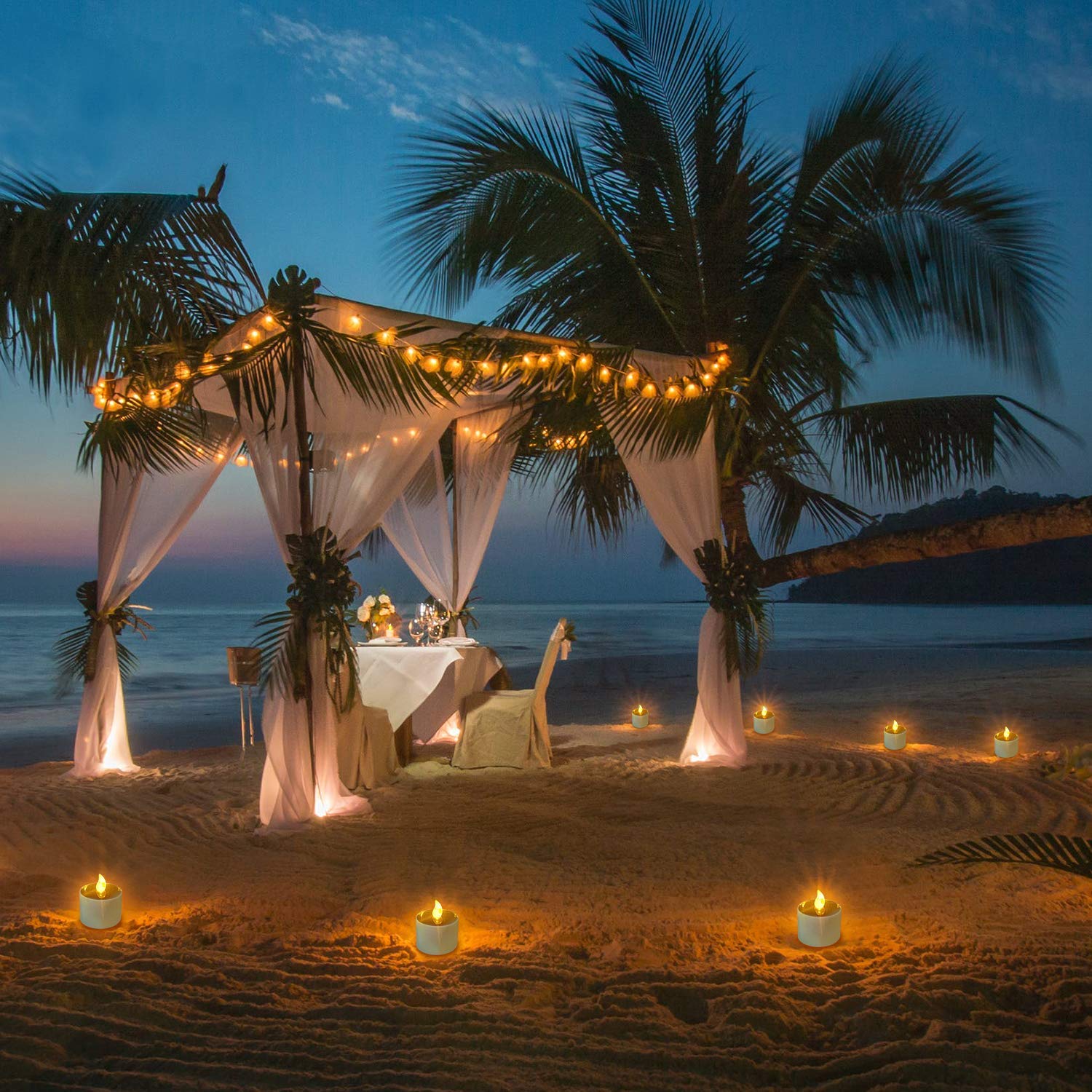 Solar Candles Outdoor Flameless Flickering light