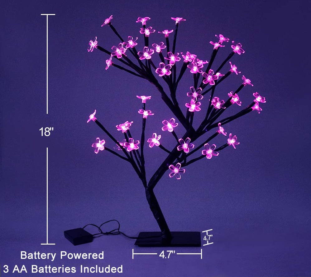 LED Tabletop Cherry Blossom Tree Light