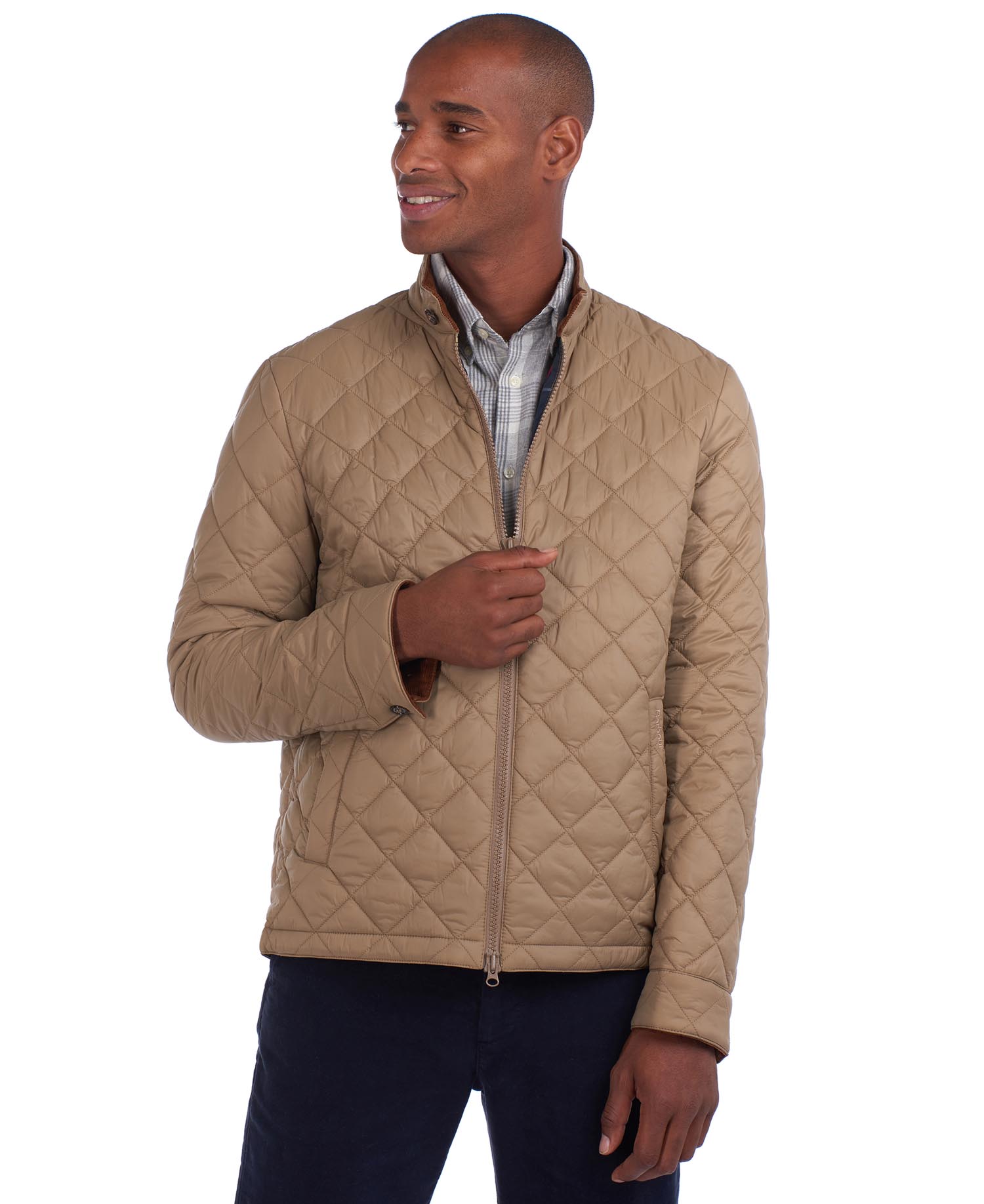Barbour Biddel Quilted Jacket in Beige - Barbour