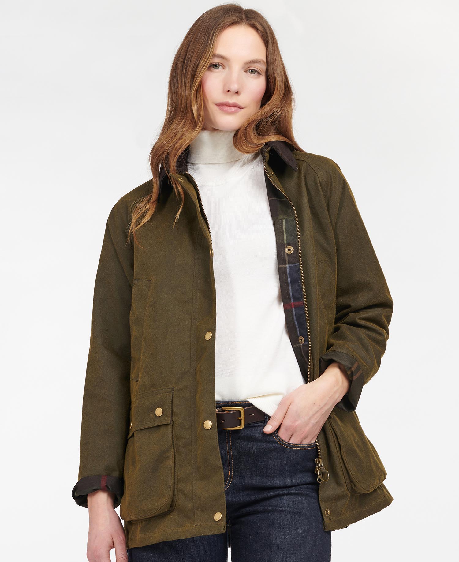 barbour acorn waxed cotton jacket