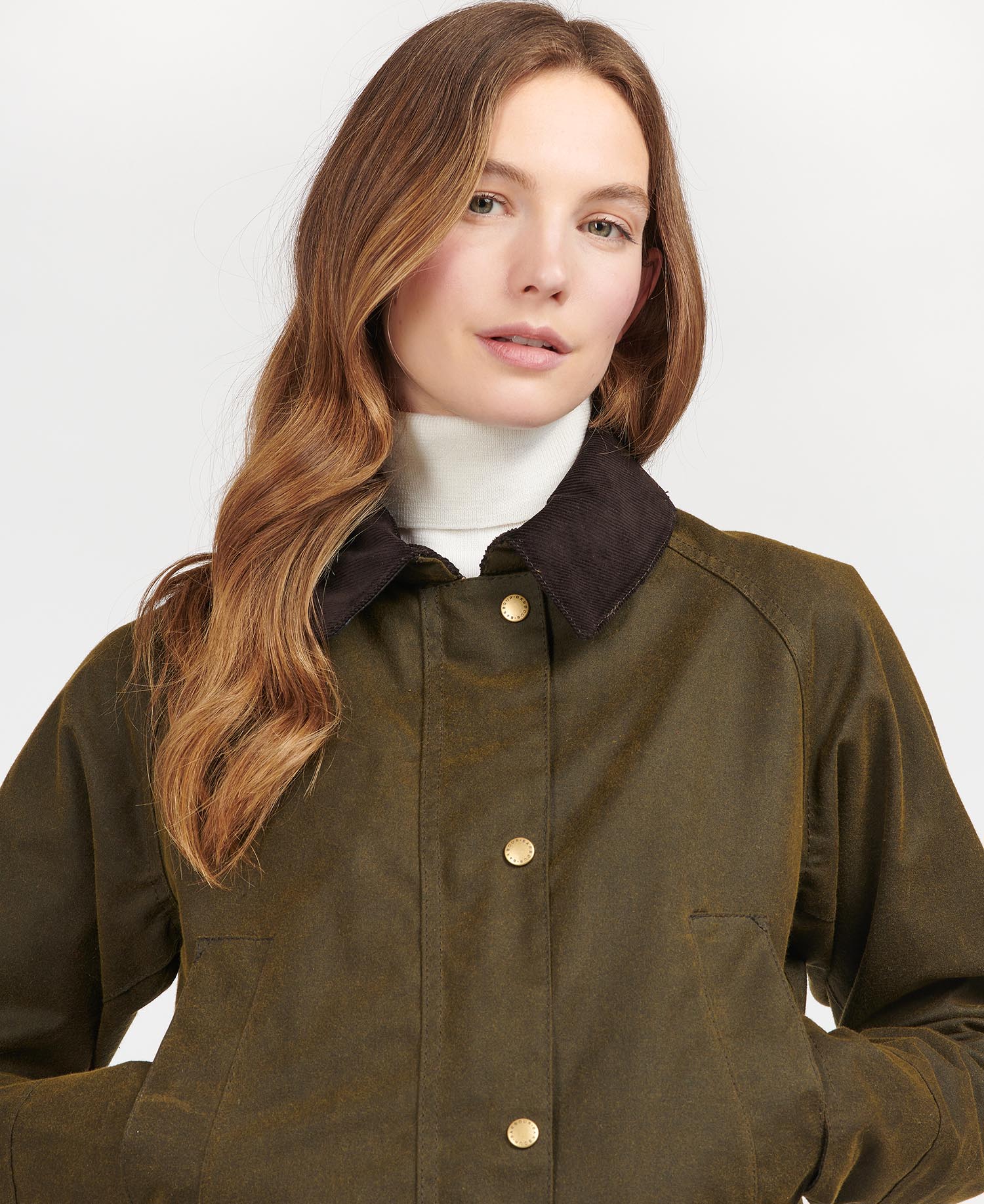 barbour acorn waxed cotton jacket