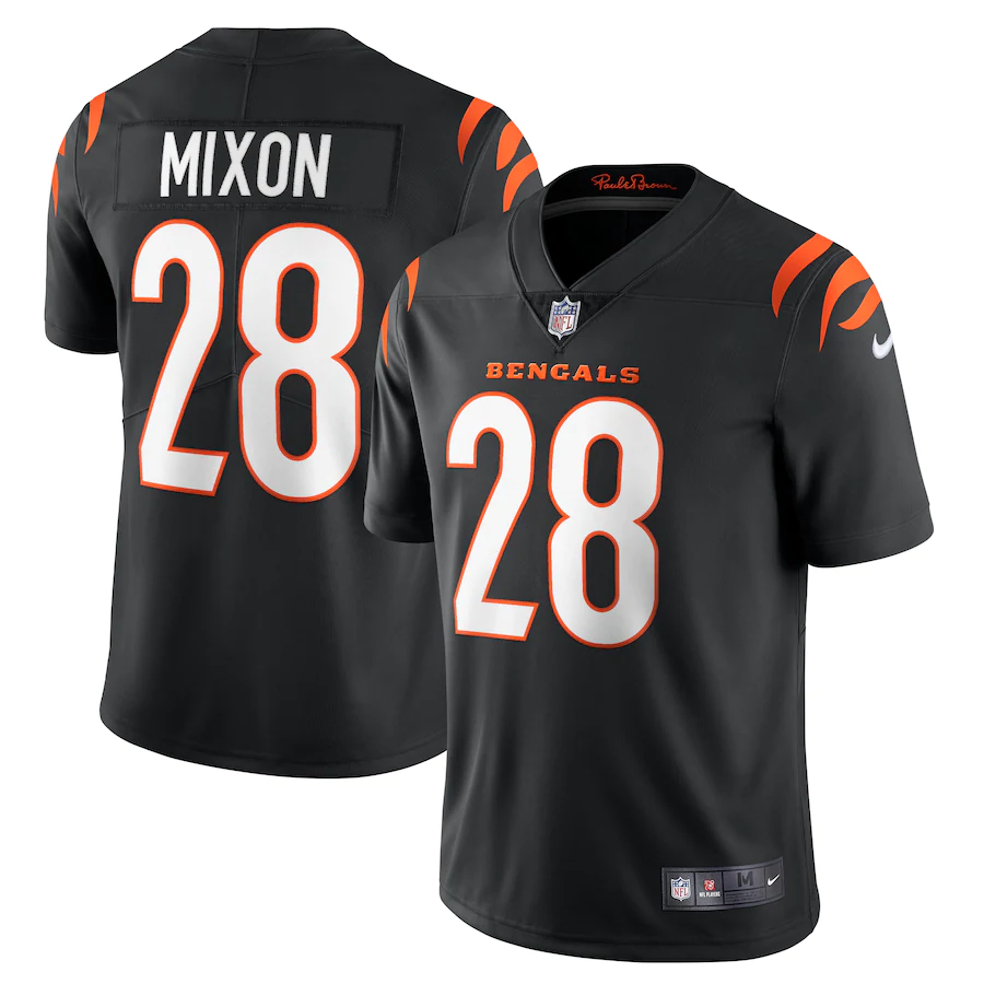 Cincinnati Bengals Joe Mixon Black Vapor Limited Stitched Jersey