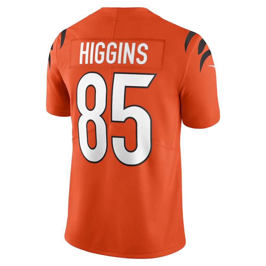 Cincinnati Bengals Tee Higgins Orange Vapor Limited Jersey