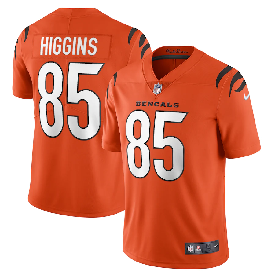 Cincinnati Bengals Tee Higgins Orange Vapor Limited Jersey