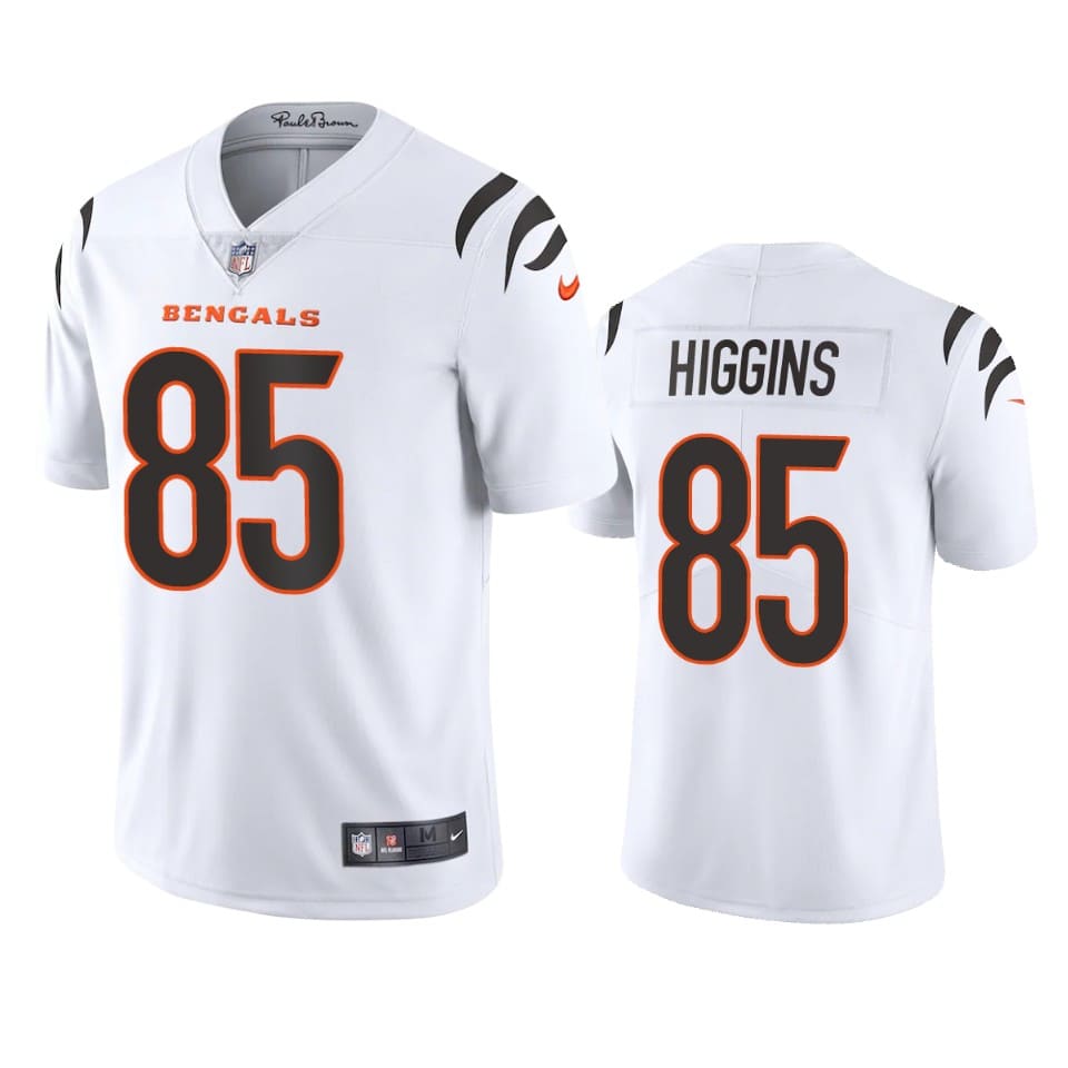 Cincinnati Bengals Tee Higgins White Vapor Limited Jersey