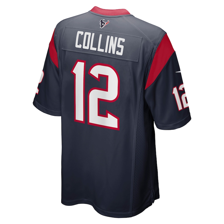 Men's Houston Texans Nico Collins Navy Game Jersey