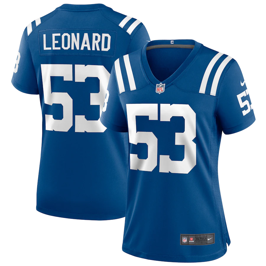 Women's Indianapolis Colts Darius Leonard Royal Game Jersey