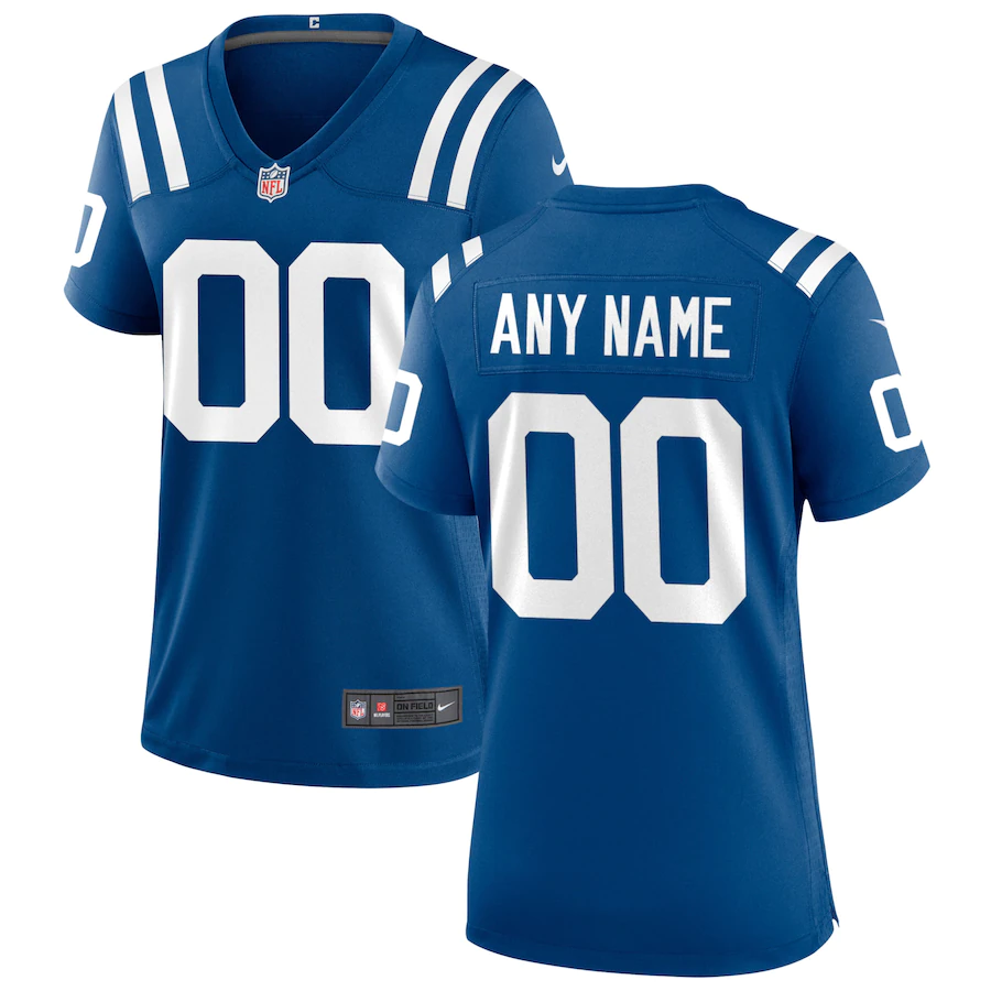 Custom Women's Indianapolis Colts Royal Game Jersey