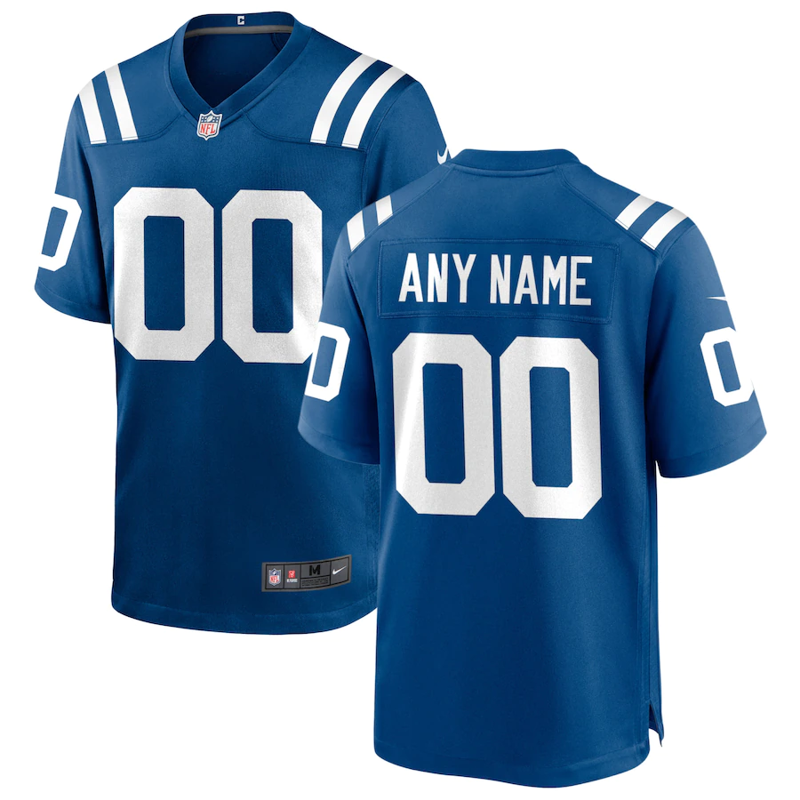 Custom Indianapolis Colts Royal Game Jersey